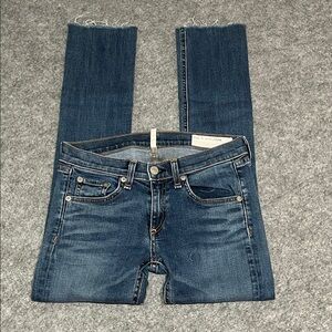 Rag & Bone Dark Blue Cigarette Jeans
